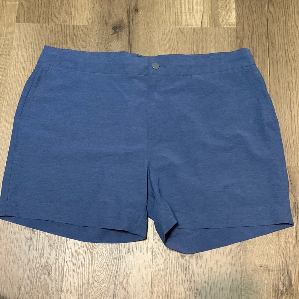 Faherty Men’s All Day Shorts Blue Zip Fly Size 38